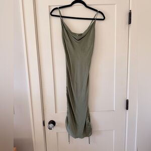 Aritzia/Wilfred Green Silk Dress